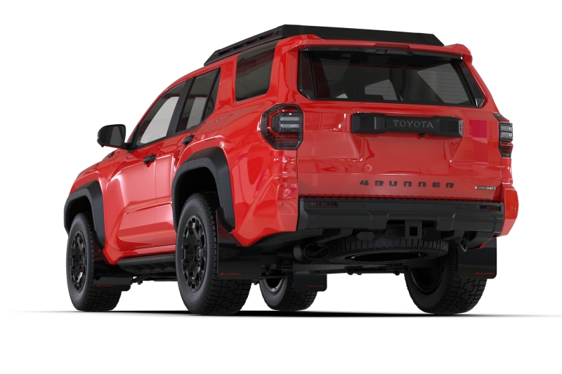 Toyota 4Runner Mud Flaps - Rally Armor - UR Series - Black with White Logo - `25-`27